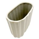 Keramik-Vase mit Struktur Beige ca. 24,5 cm