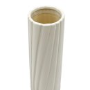 Keramik-Vase mit Struktur Creme ca. 36,5 cm