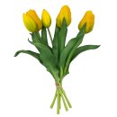 Deko Tulpen Strauß Gelb 5 Stück