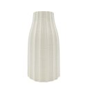 Keramik-Vase mit Struktur Creme ca. 24,5 cm
