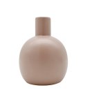 Kleine Keramik-Vase Altrosa ca. 13 cm