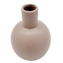 Kleine Keramik-Vase Altrosa ca. 13 cm