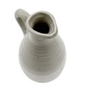 Mini Keramik Krug/Vase Grau/Wei&szlig; ca. 14,5 cm