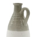 Mini Keramik Krug/Vase Grau/Weiß ca. 14,5 cm