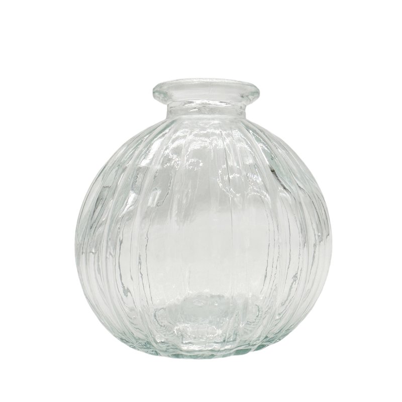 Mini Glas Vase rund Klar ca. 8 cm