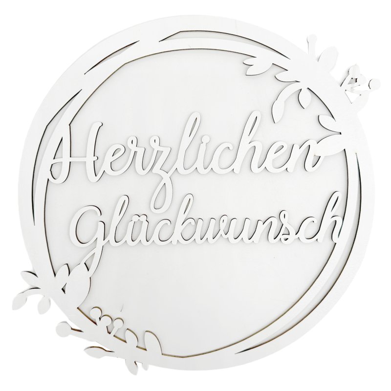 Holzscheibe 20cm – 50. Geburtstag, Graviert, Buchenholz, Mit Standfuß, Made In Austria