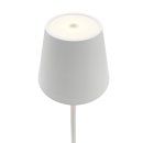 Metall LED Touch Akku-Tischleuchte Weiß ca. 39 cm