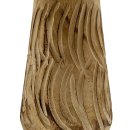 Holz Vase geschnitzt Natur ca. 30 cm