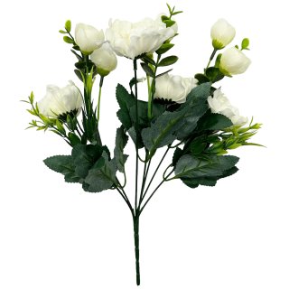 Künstlicher Blumenstrauß Weiß ca. 34 cm