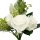 Künstlicher Rosenstrauß Weiß/Grün ca. 33 cm