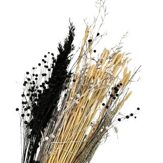Trockenblumen-Bund Schwarz/Natur ca. 60 cm