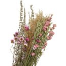 Trockenblumen-Bund Natur/Pink ca. 65 cm