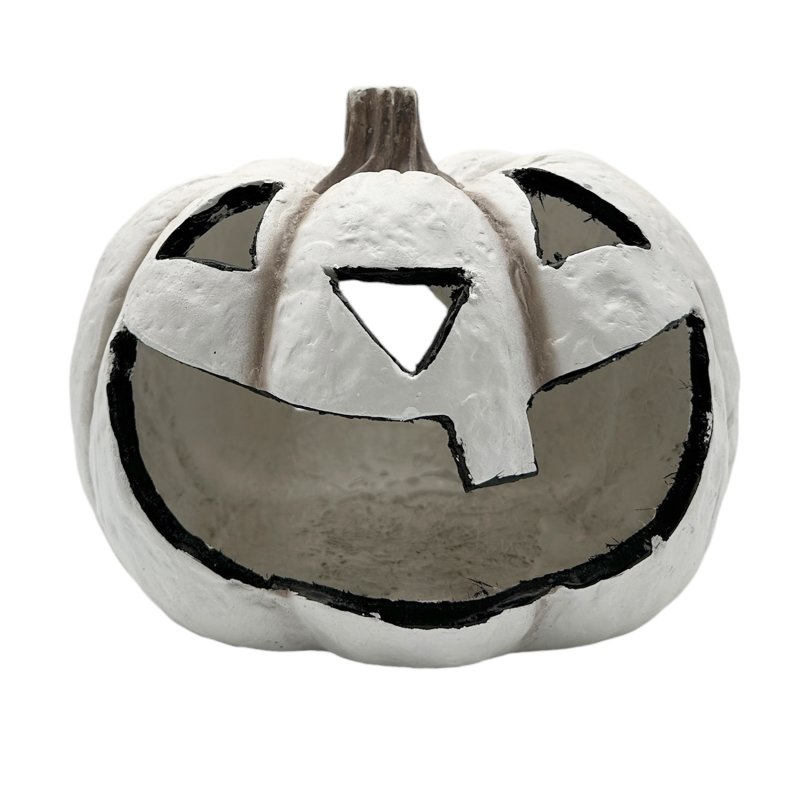 Halloween Kürbis Weiß ca. 15,3 cm