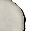 Kunstfell-Teppich Schwarz rund Ø  ca. 33 cm