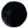 Kunstfell-Teppich Schwarz rund Ø  ca. 33 cm