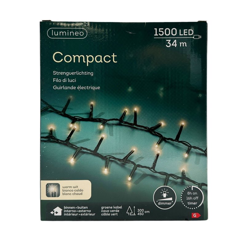 Lichterkette 1500 LED Warmweiß ca. 34 m