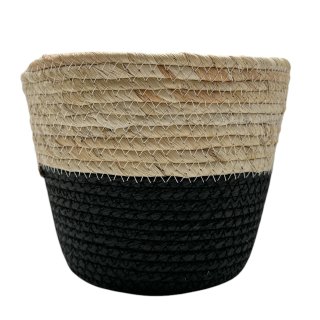 Boho Deko Körbe im 3er Set Natur/Schwarz