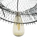 Boho Netz-Solarlampe Schwarz ca. 60 cm