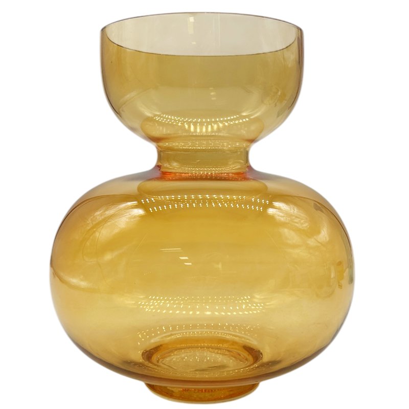 Glas-Vase Orange ca. 26 cm