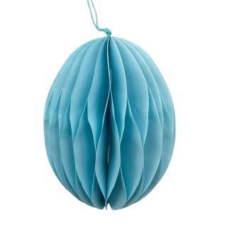 Papier Ornament Osterei Blau ca.12 cm