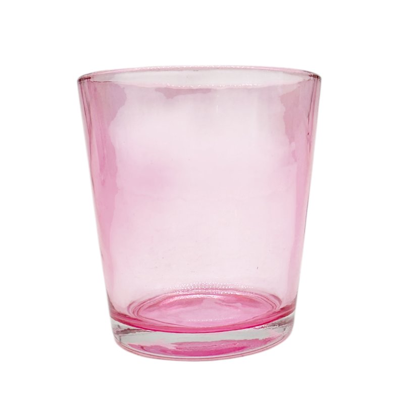 Teelicht Glas Rosa ca. 7,6 cm
