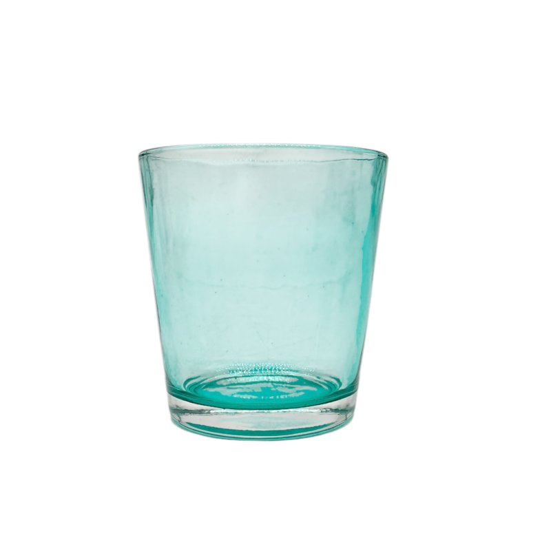 Teelicht Glas Hell Türkis ca. 7,6 cm