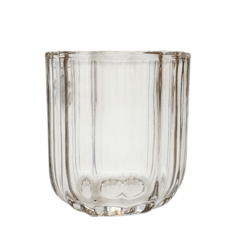 Teelicht Glas Braun ca. 7,5 cm