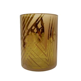 Teelicht Glas Braun ca. 12 cm
