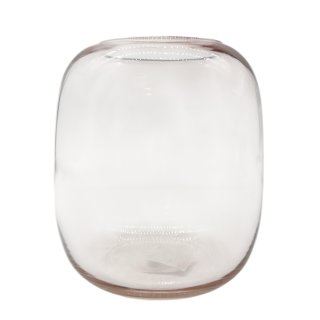 Glas Vase Braun ca. 17 cm