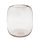 Glas Vase Braun ca. 17 cm