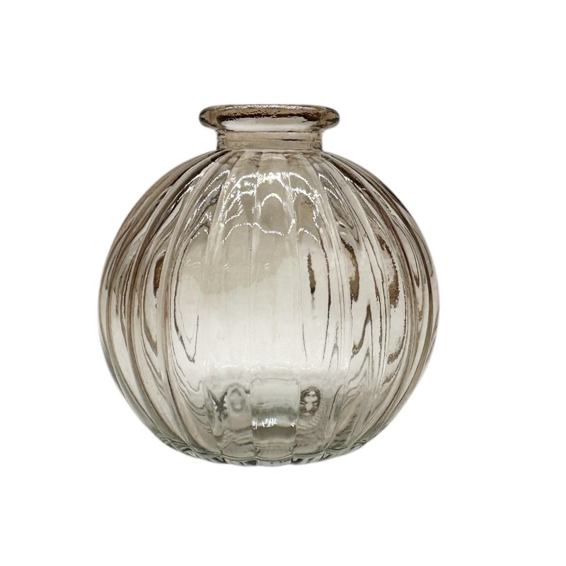 Mini Glas Kugelvase Braun ca. 8,5 cm