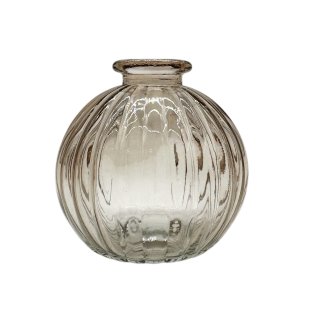 Mini Glas Kugelvase Braun ca. 8,5 cm