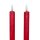 LED Echtwachs Stabkerzen  im 2er Set Rot ca. 24 cm
