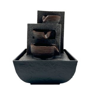 Mini Brunnen Schwatz/Braun ca. 18 cm