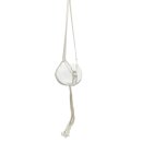 Makramee Blumenampel Creme ca. 100 cm