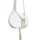Makramee Blumenampel Creme ca. 100 cm
