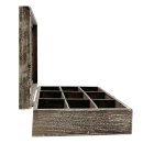 Teebeutel Organizer Holz Dunkelbraun ca. 24 cm