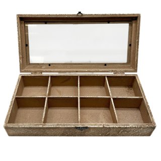 Teebeutel Organizer Holz Hellbraun ca. 31,5 cm