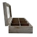 Teebeutel Organizer Holz Braun ca. 31,5 cm