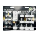 Flackernde LED Teelichter Weiß im 10er Set Ø...