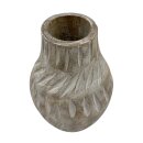 Echtholz Blumenvase  ca. 20 cm