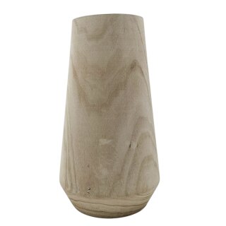 Echtholz Blumenvase  ca. 38 cm
