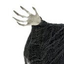 Halloween Figur " Der Tod " mit rot leuchtenden Augen und Sound Schwarz ca. 180 cm
