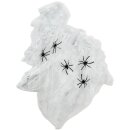 Halloween - Deko Spinnennetz Weiß 50 g