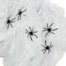 Halloween - Deko Spinnennetz Weiß 50 g