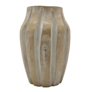 Echtholz Blumenvase  ca. 28 cm