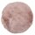 Kunstfell-Teppich Rund Rosa Ø ca. 35 cm