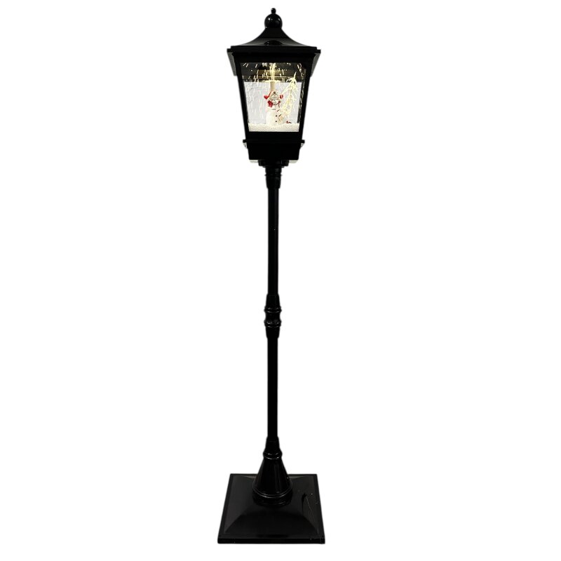 LED Laterne mit Leuchteffekt und Musik Schwarz ca. 185 cm