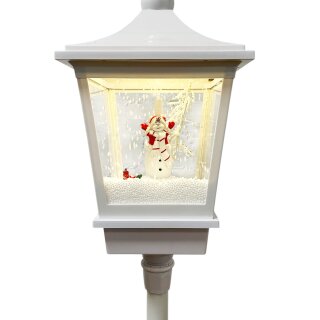 LED Laterne mit Leuchteffekt und Musik Weiß ca. 185 cm