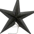 Mini Papier Stern Grau/Silber/Glitzer 5 Zacken Ø...